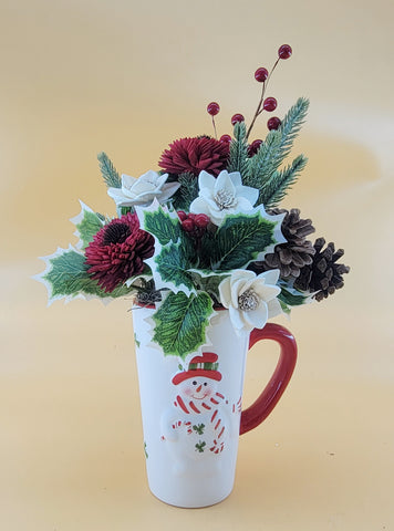 Christmas Tall Coffee Mug Arrangement