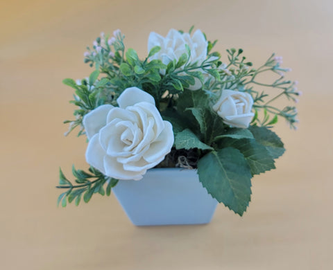 Small White Rose Arrangement