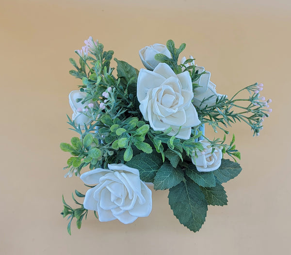 Small White Rose Arrangement