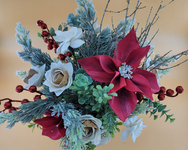 Large Poinsettia Christmas Arrangement