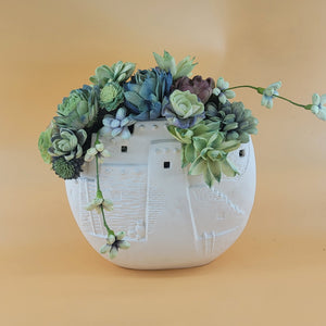Large Southwest-style Wood Succulent Arrangement